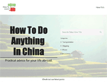 Tablet Screenshot of howtoliveinchina.com